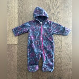 Columbia Size 3-6 month Baby Girl's Fleece Bunting Suit